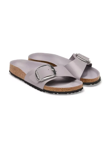 Кожаные шлепанцы Birkenstock с пряжкой