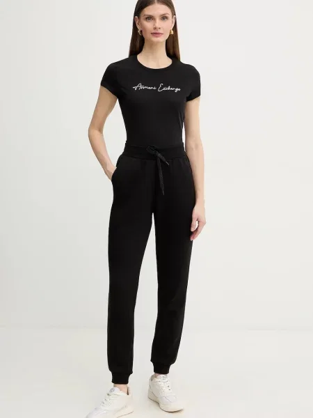 Armani Exchange kratka majica črna