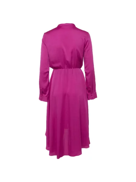 Rochie midi Maje asimetrică roz