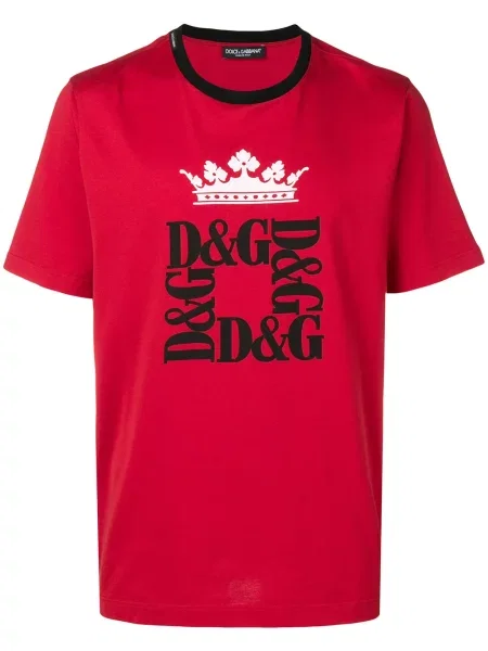 Tricou Dolce & Gabbana cu imagine roșu