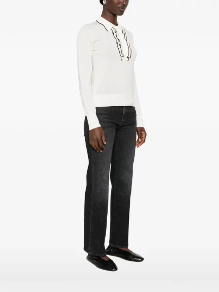 Gulerat tricou polo Forte_forte cu volane