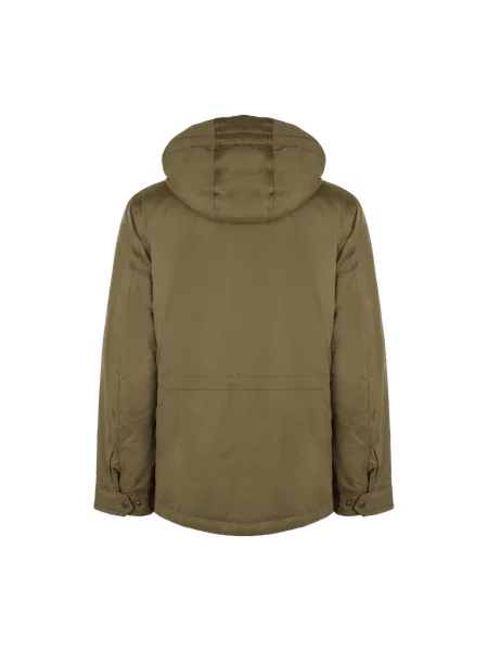 Parka Woolrich z kapturem zielona