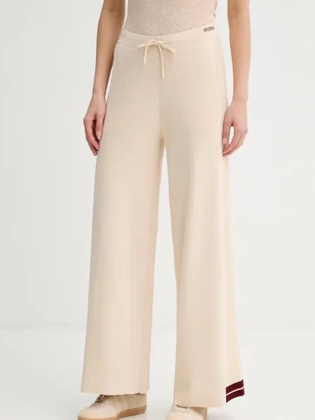 Guess spodnie dresowe GABRY beżowe