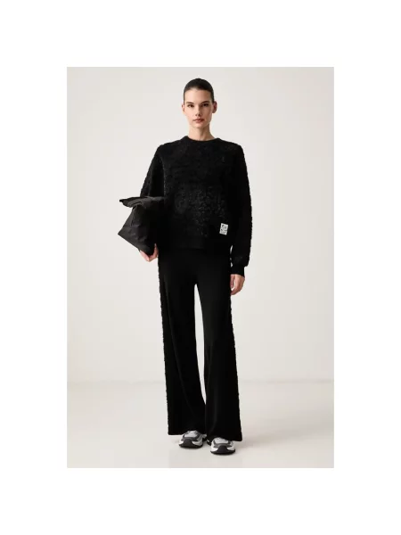Spodnie dresowe Emporio Armani Train Apres Ski W Jacquard Kni Fancy Black M czarne