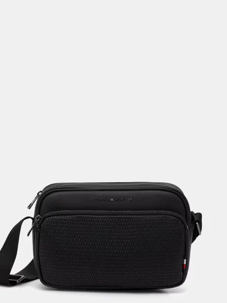 TOMMY HILFIGER Geantă de umăr negru