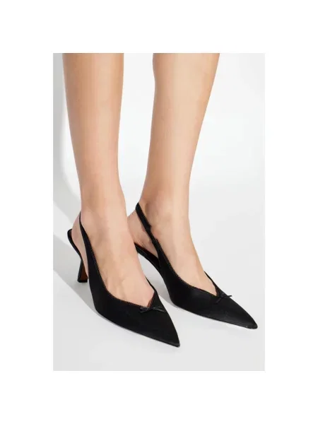 Czółenka Neous skórzana czarna