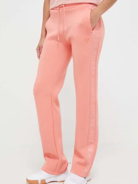 Guess spodnie dresowe BRENDA pomarańczowe