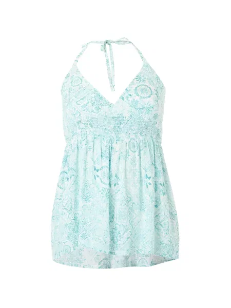HOLLISTER Top aqua / cyan albastru
