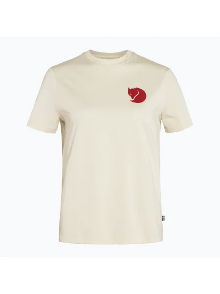 Дамска тениска за трекинг Fjällräven Fox Boxy Logo white бяло