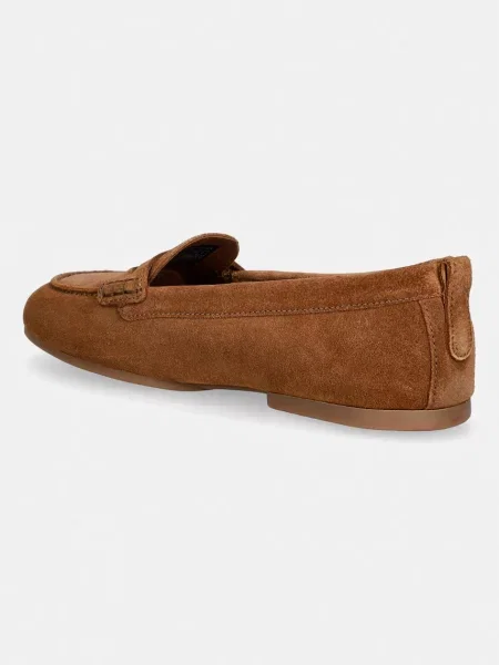 Tommy Hilfiger mokasyny zamszowe TH FLEX SUEDE LOAFER BALLERINA beżowe