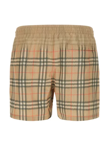 Kąpielówki Burberry w kratę brązowe