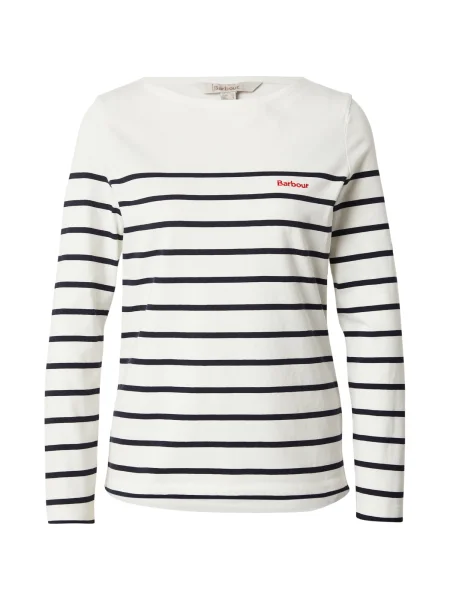 Barbour Majica Bradley mornarska / rdeča / bela bež