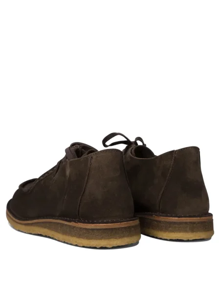 Pantofi loafer Astorflex cu șireturi din piele de căprioară maro
