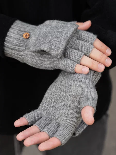 Перчатки Without серые