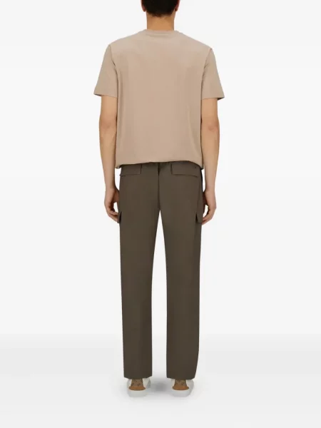 Plisované cargo kalhoty Herno hnědé