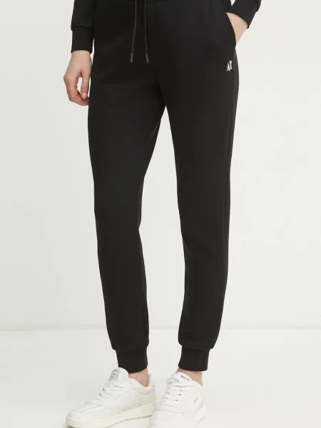 Спортен панталон Armani Exchange с изчистен дизайн черно