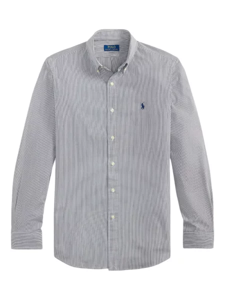 Șapcă Polo Ralph Lauren cu broderie din țesătură twill în carouri albastru