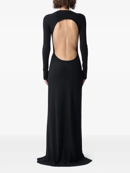 Костюм макси рокля Ann Demeulemeester черно