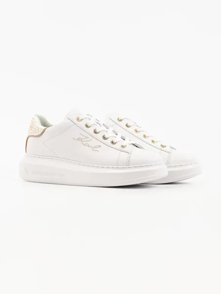 Karl Lagerfeld Kapri sneakers dámske kožené biela