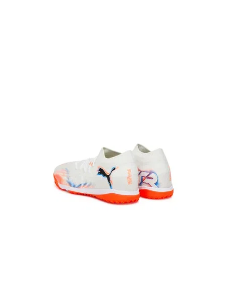 PUMA Future 8 Match TT férfi futballcipő puma fehér/puma fekete/csillogó piros. Méret: 40 EU fehér