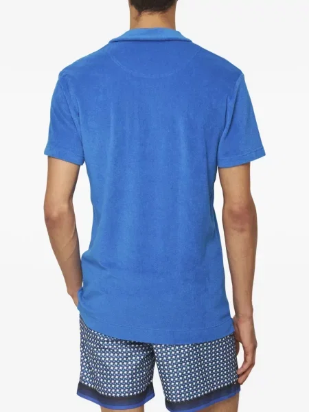 Tricou polo Orlebar Brown albastru