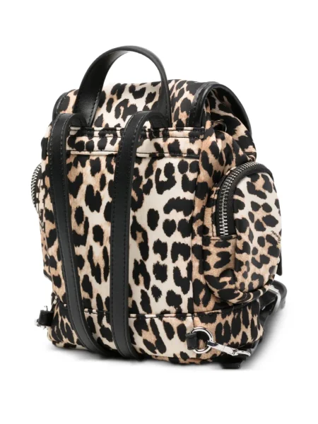 Rucsac Ganni cu imagine cu model leopard