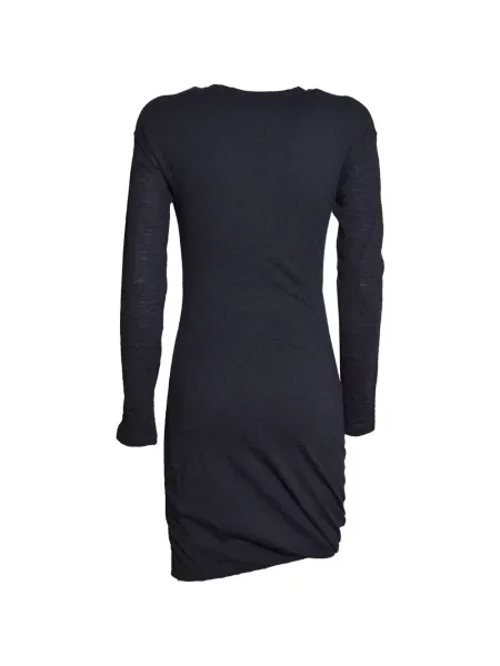 Lung rochie mini Jil Sander cu volane negru