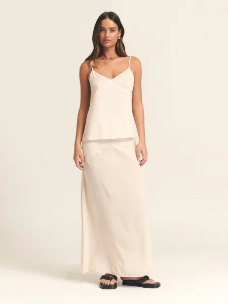 St MRLO Top SHADOW CAMI pielii / ecru