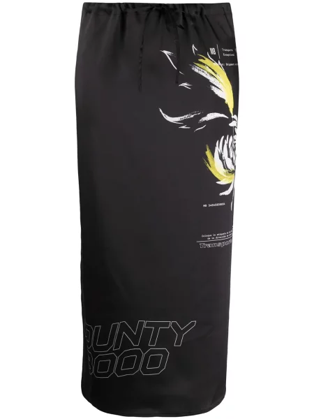 Fustă County Of Milan cu model floral negru