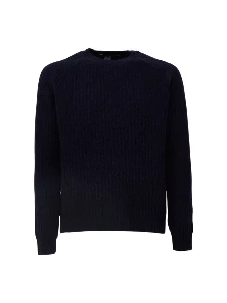 Dzianinowy sweter Fedeli niebieski