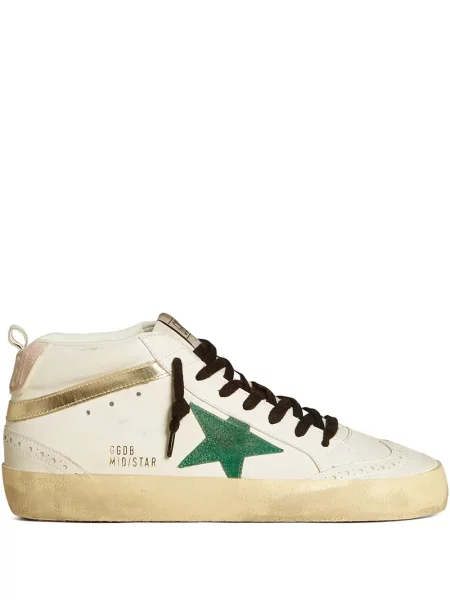 Sneakerși Golden Goose Mid Star alb