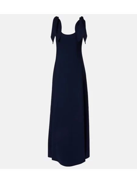 Rochie Oscar De La Renta de lână albastru