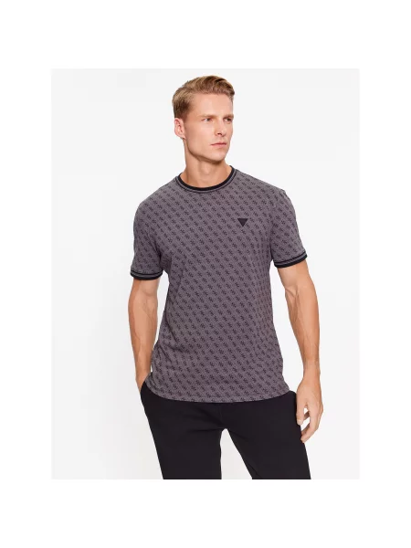 Guess Marškinėliai Marshall Regular Fit juoda