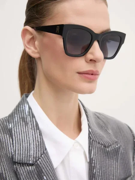 Tommy Hilfiger ochelari de soare negru