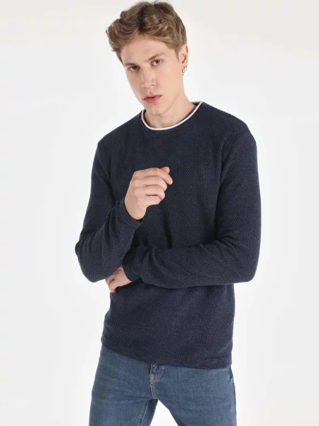 Кофти та светри Colin’s комбінований верх блакитний