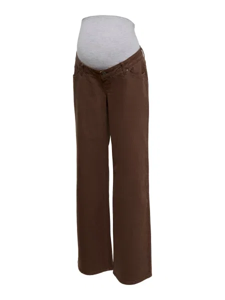 MAMALICIOUS Jeans MLMAlaga maro / amestecat gri