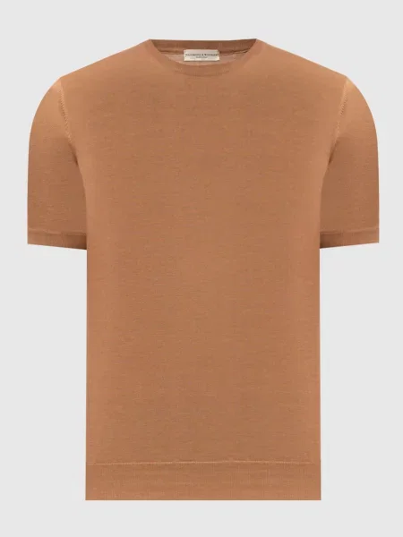 Футболка з шовком Cashmere&whiskey коричнева
