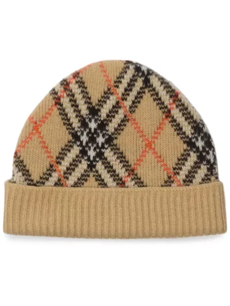 Beanie Burberry în carouri