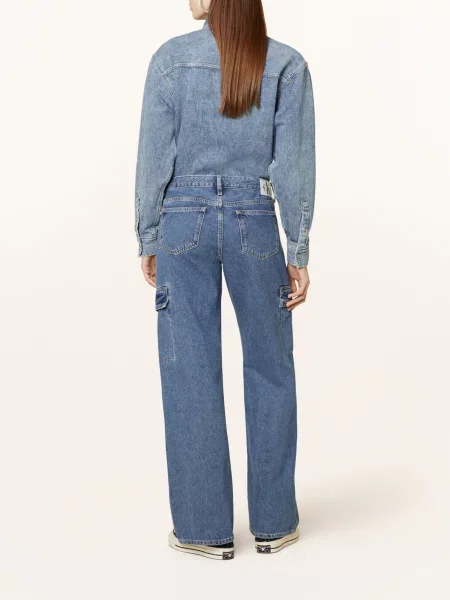 Calvin Klein Jeans Jeansy Baggy Fit modrá