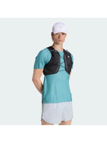ADIDAS PERFORMANCE Sportovní vesta Running CLIMACOOL stříbrně šedá černá