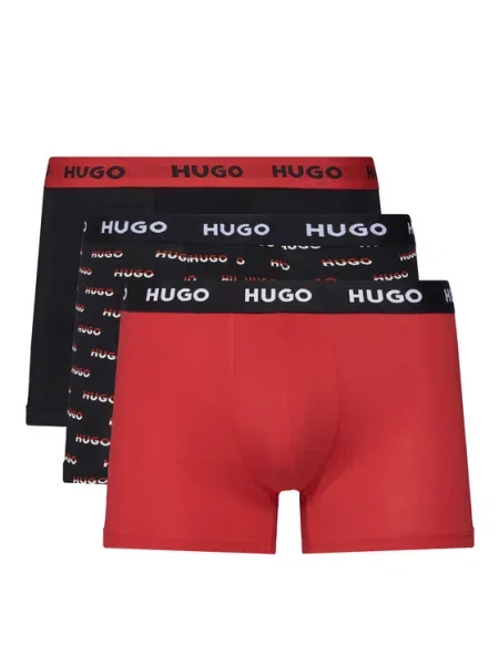 Hugo Bodywear 3 db-os boxeralsó szett Design fekete