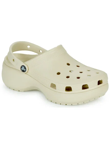 Platform talpú klasszikus félcipő Crocs bézs