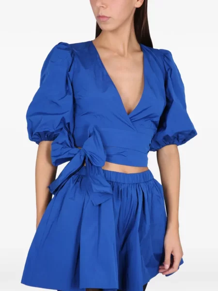 Top Red Valentino cu legături roșu