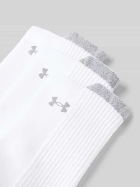 Skarpety z elastycznym pasem w zestaw 3 szt. Under Armour białe