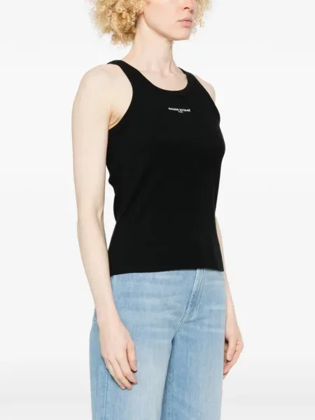 Vestă Maison Kitsune cu autograf negru