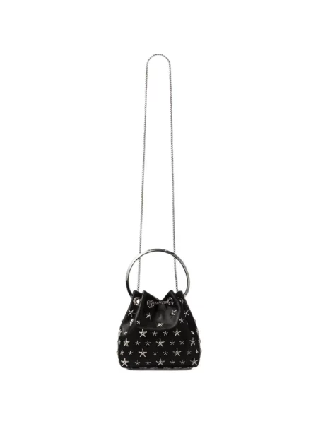 Geantă Jimmy Choo cu tepi negru