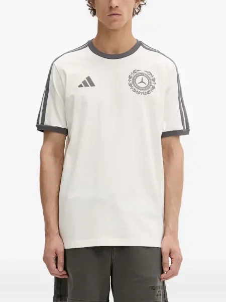Tricou Adidas cu imagine plasă cu dungi negru