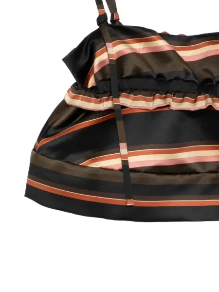 Top Sacai cu volane negru