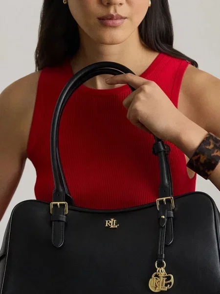 Кожаная сумка Lauren Ralph Lauren