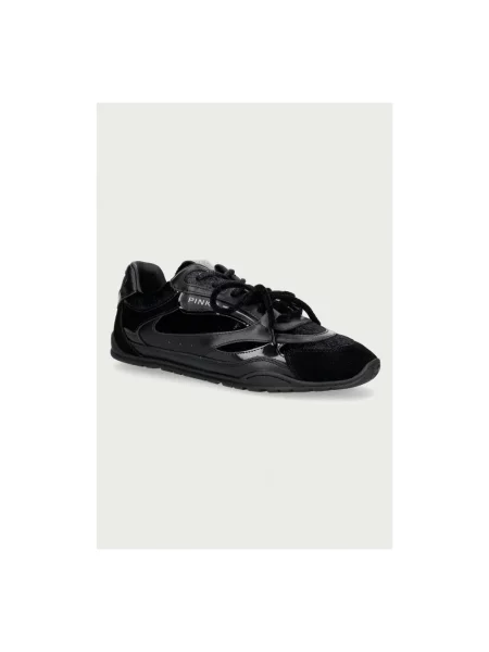 Sneakersy Pinko skórzane czarne